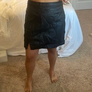 Abercrombie leather skirt worn once